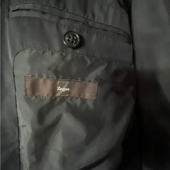 Zegna Sport trench coat, lined, detachable hood, EUC, size Medium - Picture 8 of 8